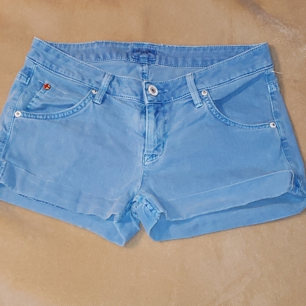 Hudson Hampton Denim Roll-Up Shorty Shorts 26